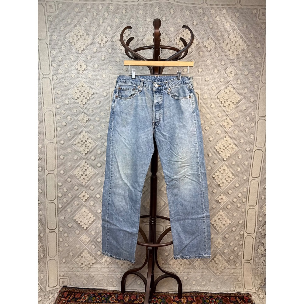Vtg 1998 Levi's 505 Orange Tab Jeans | distressed/patina Straight Leg W33 x L30‎ - Picture 14 of 16
